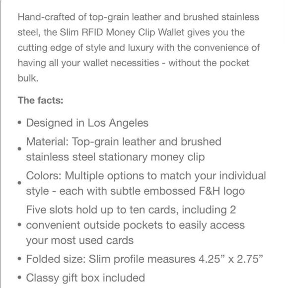 Forest and Harold money clip wallet. NEW - Picture 13 of 13